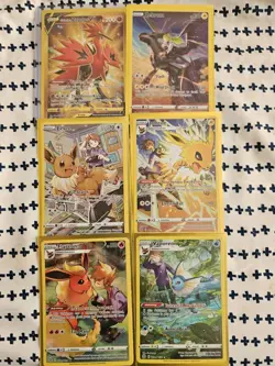 Pokemon TCG Brilliant Stars Trainer Gallery Lot Eevee Flareon Vaporeon - Image 1