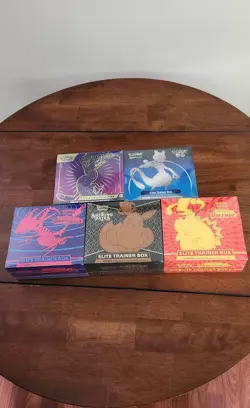 Pokemon TCG lot of 5 ETB. NEW/FACTORY SEALED Scarlet violet/ Sword shield - Image 1