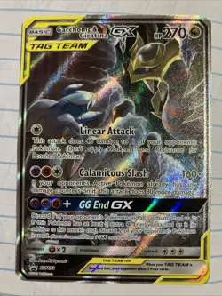 Pokemon Tag Team Garchomp & Giratina Gx Sm193 Alternative Art Promo Sun & Moon - Image 1