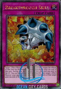 Yugioh Breakthrough Skill RA04-EN202 Quarter Century Secret Rare NM 1st Ed - Image 1
