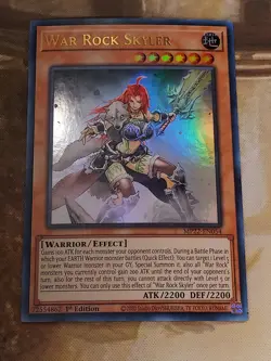 War Rock Skyler MP22-EN054 Yu-Gi-Oh! Foil Holo Ultra Rare Nice! - Image 1