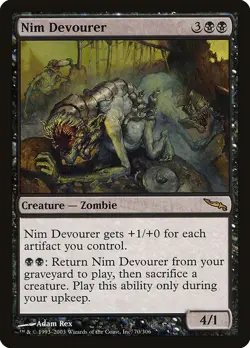 NIM DEVOURER - Mirrodin - MTG Magic the Gathering Card - Rare - Image 1