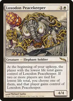 LOXODON PEACEKEEPER - Mirrodin - MTG Magic the Gathering Card - Rare - Image 1