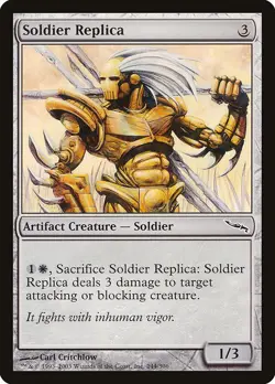 SOLDIER REPLICA - Mirrodin - MTG Magic the Gathering Card - Common - Image 1
