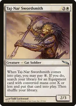 TAJ-NAR SWORDSMITH - Mirrodin - MTG Magic the Gathering Card - Uncommon - Image 1