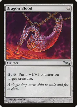 DRAGON BLOOD - Mirrodin - MTG Magic the Gathering Card - Uncommon - Image 1