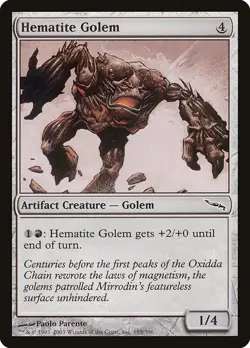 HEMATITE GOLEM - Mirrodin - MTG Magic the Gathering Card - Common - Image 1