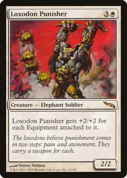 LOXODON PUNISHER - Mirrodin - MTG Magic the Gathering Card - Rare - Image 1