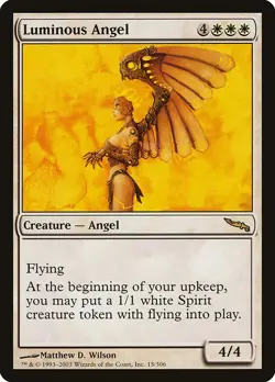 LUMINOUS ANGEL - Mirrodin - MTG Magic the Gathering Card - Rare - Image 1