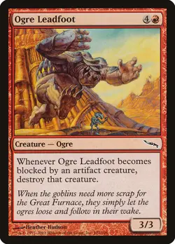 OGRE LEADFOOT - Mirrodin - MTG Magic the Gathering Card - Common - Image 1