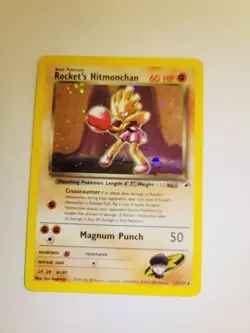 Rocket's Hitmonchan 011/132 Gym Heroes Holo Pokemon Card - Image 1