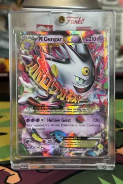 M Gengar EX XY166 2016 Black Star Promo Pokemon Card Ultra Rare Mega Shiny - MP - Image 1