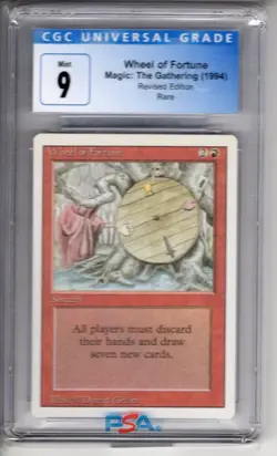 Wheel of Fortune Revised Edition - CGC 9 - ACTUAL CARD SHOWN - US SELLER - Image 1