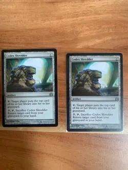 x2 MTG Codex Shredder LP Return to Ravnica MTG Free Shipping Magic the Gathering - Image 1