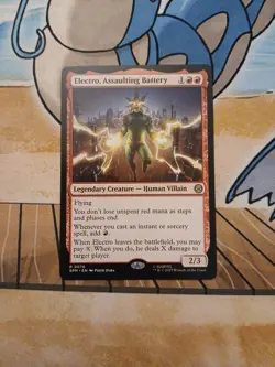 Electro, Assaulting Battery Non Foil Rare MTG Marvel Spiderman - Image 1