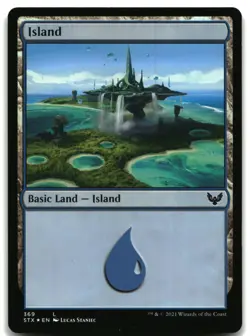 MTG Island () FOIL L Strixhaven: School of Mages 369 LP - Image 1