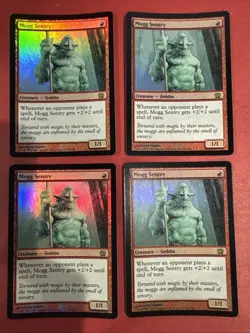 Mogg Sentry X4 FOIL Mtg 8th Edition Core Played - Image 1