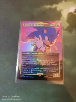 MTG - Sonic The Hedgehog - Sonic Friends And Foes Secret Lair - Foil - Image 1