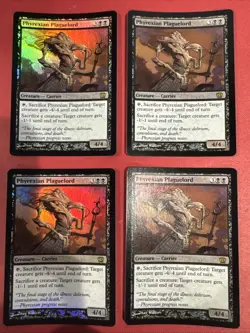Phyrexian Plaguelord X4 FOIL Mtg 8th Edition Core Played - Image 1