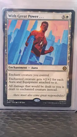 MTG Spider-Man - With Great Power... #24 (Rare Enchantment) - Image 1