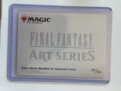 MTG Edgar, Master Machinist Art Card - Art Series: FINAL FANTASY (AAFIN) 27/53 - Image 2