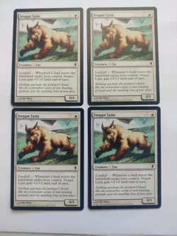 Steppe Lynxn x 4 Zendikar Regular MTG Playset - Image 1