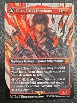 Clive, Ifrit's Dominant - Borderless - 0318 - MTG- Final Fantasy - Mythic Rare - Image 1