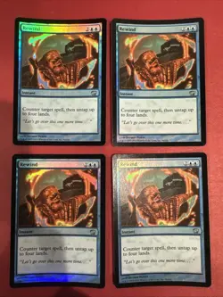 Rewind X4 FOIL Mtg 8th Edition Core Played - Image 1