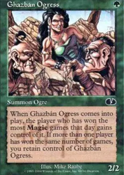 Ghazban Ogress ~ Moderately Played Unglued MTG Magic UltimateMTG Green Card - Image 1