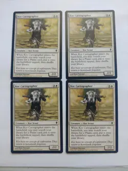 Kor Cartographer x 4 Zendikar Regular MTG Playset - Image 1