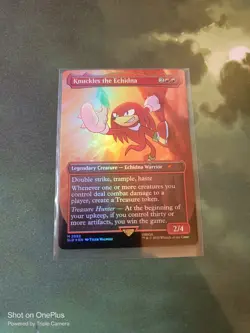 Knuckles the Echidna Foil - Sonic Secret Lair - Near Mint - MTG Card - Image 1