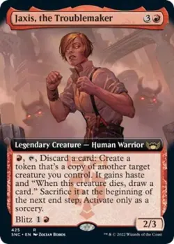 Jaxis, the Troublemaker (Extended Art) - Near Mint MTG Streets of New Capenna - Image 1