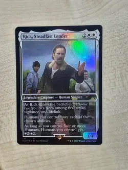 MTG Rick, Steadfast Leader Secret Lair Foil NM Walking Dead - Image 1