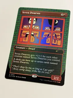 MTG Seven Dwarves (0818) (Rainbow Foil) NM Secret Lair Atlanta Bonus 818 Eng SLD - Image 3