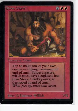 Stone Giant Limited Edition - Beta Edition Regular MTG BETA - ACTUAL CARD - Image 1