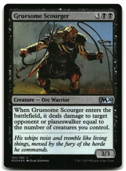 MTG Gruesome Scourger FOIL U Core Set 2020 104 LP - Image 1
