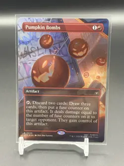Pumpkin Bombs - (Borderless) - Marvel's Spiderman (SPE) - MTG Foil - Image 1