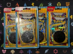 LOT OF 4 Pokemon TCG Scarlet Violet + Paldea Evolved Blister Packs Pawmot Promo - Image 1