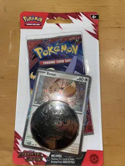 Pokemon Destined Rivals Checklane Blister-Eevee Promo-Factory Sealed - Image 1