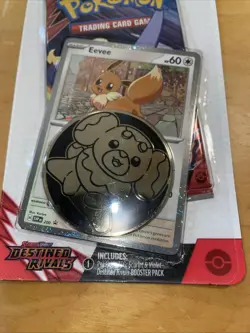 Pokemon Destined Rivals Checklane Blister-Eevee Promo-Factory Sealed - Image 3