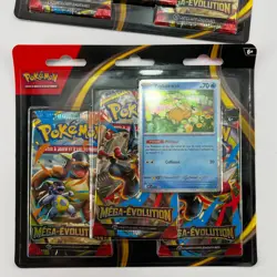 Pokemon TCG 🇫🇷 2x Tripack 3 Boosters ME01 Mega-Evolution Psykokwak ME1 Scelle - Image 4