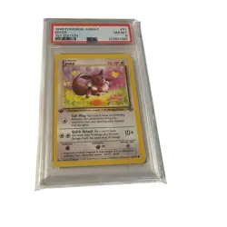 1999 PSA 8 Pokemon Jungle Eevee #51 1st Edition Graded - Image 1