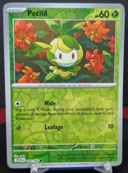 Pokemon Petilil 006/086 Reverse Holo Black Bolt English - Image 1