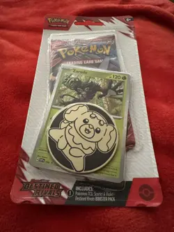 Pokemon SV Destined Rivals Blister Booster Pack Zarude Promo w/Coin Sealed - Image 1