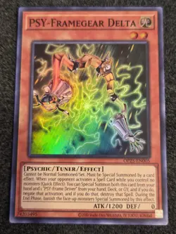 Yugioh PSY-Frame-gear Delta Super Rare OP25-EN005 - Image 1