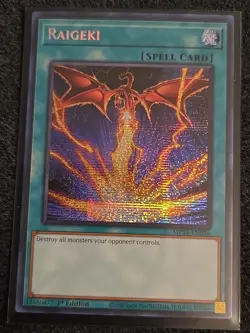 Yugioh! Raigeki Slifer Art MP24-EN056 Prismatic Secret Rare 1st Edition NM - Image 1
