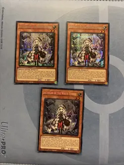 x3 Yugioh Astellar of the White Forest MP25-EN079 1st Ed Prismatic S.R NM - Image 1
