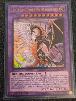 Yugioh! NM Light and Darkness Dragonlord - INFO-EN034 - Ultra Rare - 1st Edition - Image 1