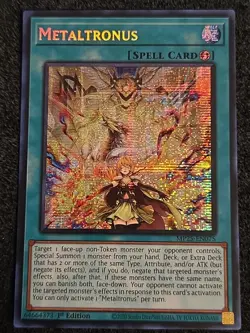 Yugioh Metaltronus MP25-EN075 1st Edition Prismatic Secret Rare NM - Image 1