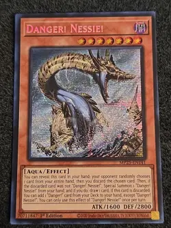 Yugioh Danger! Nessie! MP25-EN141 1st Edition Prismatic Secret Rare NM - Image 1